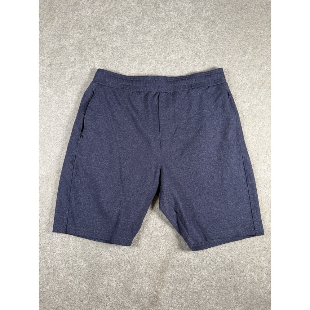 Public Rec Shorts Athletic Elastic‎ Drawstring Stretch Mens Size 36R Blue 9"